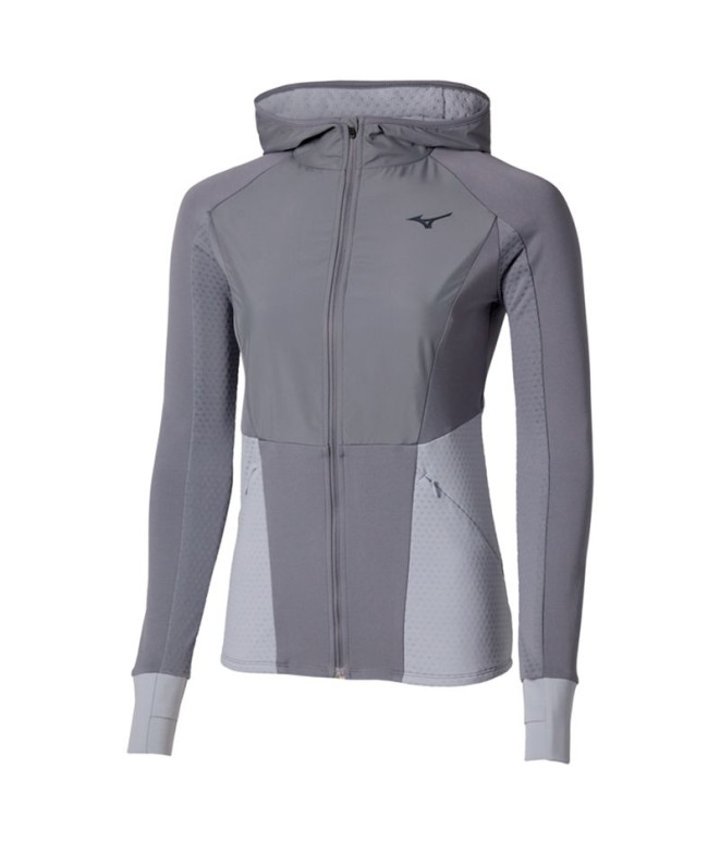 Veste de Running Mizuno Active Warm Hybrid Fz Hd Ls Femme Quickplata