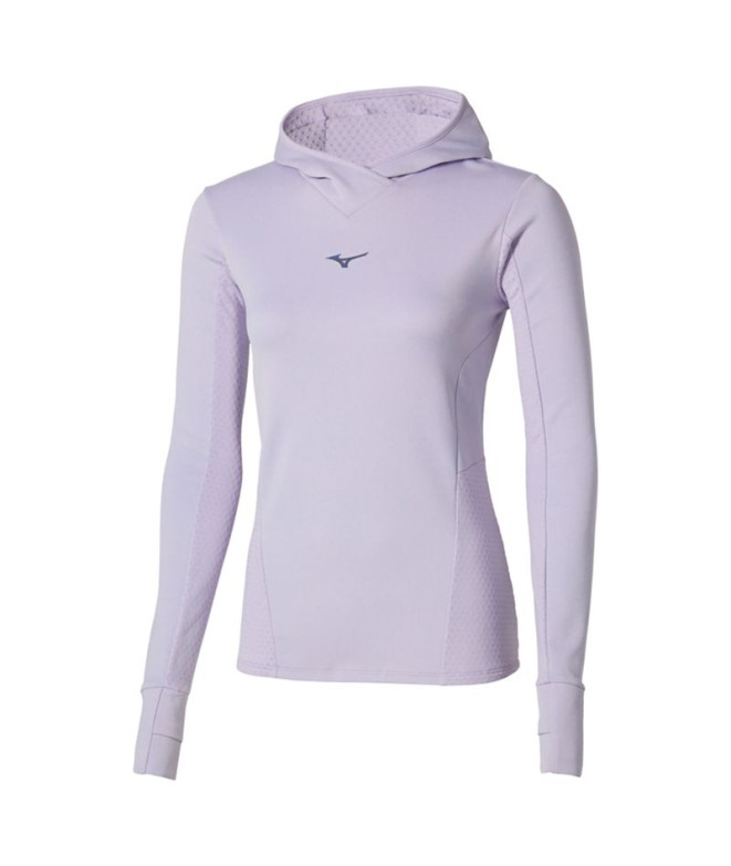 Sweat de Running Mizuno Active Warm Hdd Ls Femme Violet