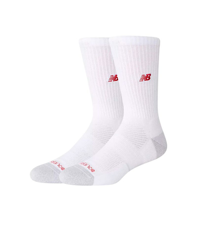Chaussettes New Balance Active Nb Premium Crew 2 Pack Blanc