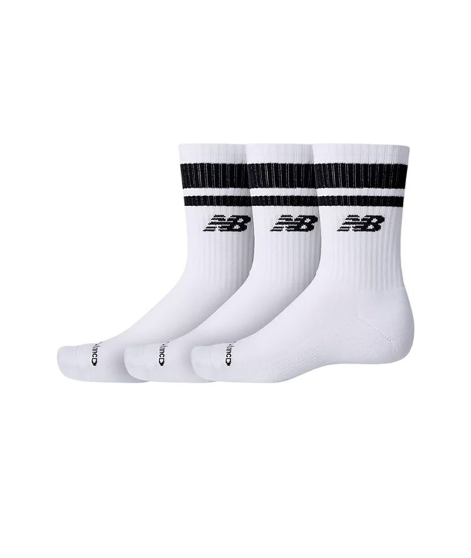 Meias New Balance Everyday Stripe Midcalf 3 Pack Wk