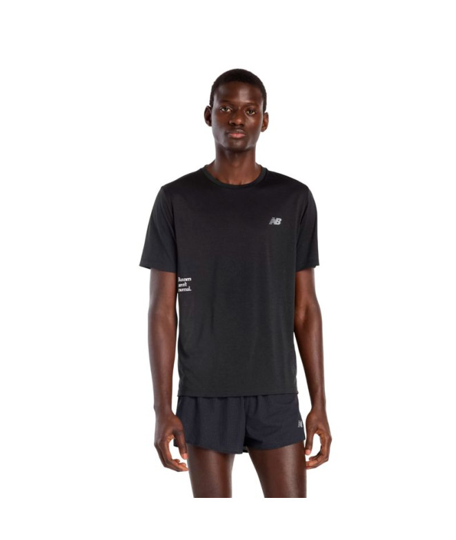 Camiseta de Running New Balance Athletics Graphic Black Homem