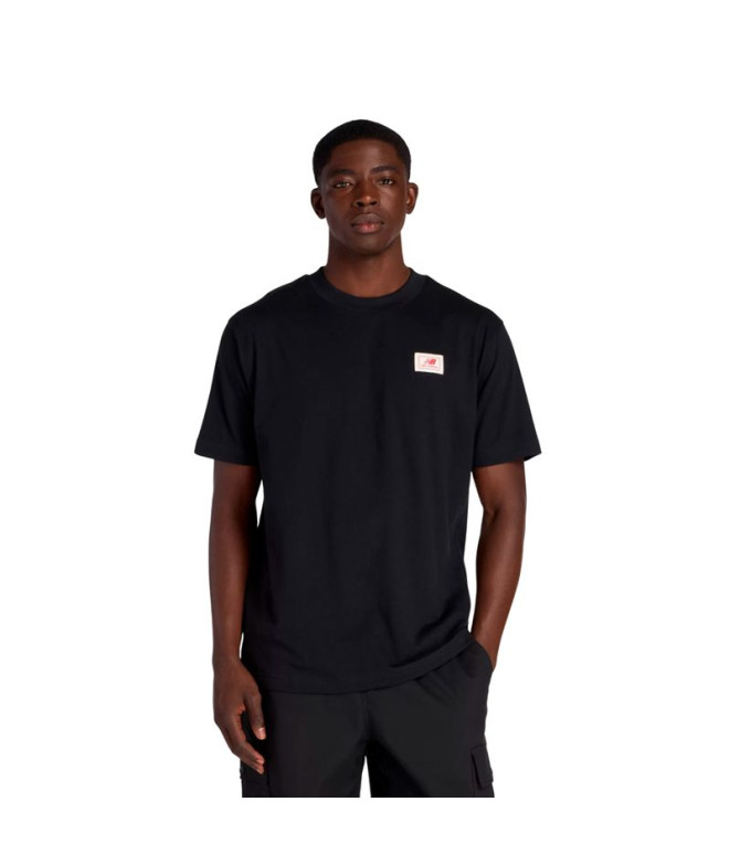 Camiseta New Balance Woven Label Preto Homem