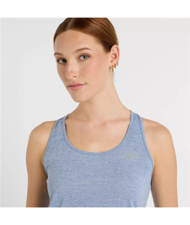 T-shirt New Balance Athletics Tank Femme Bleu