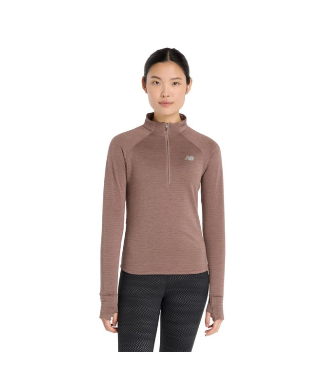 Moletom New Balance Athletics Heat Grid 1/2 Zip...