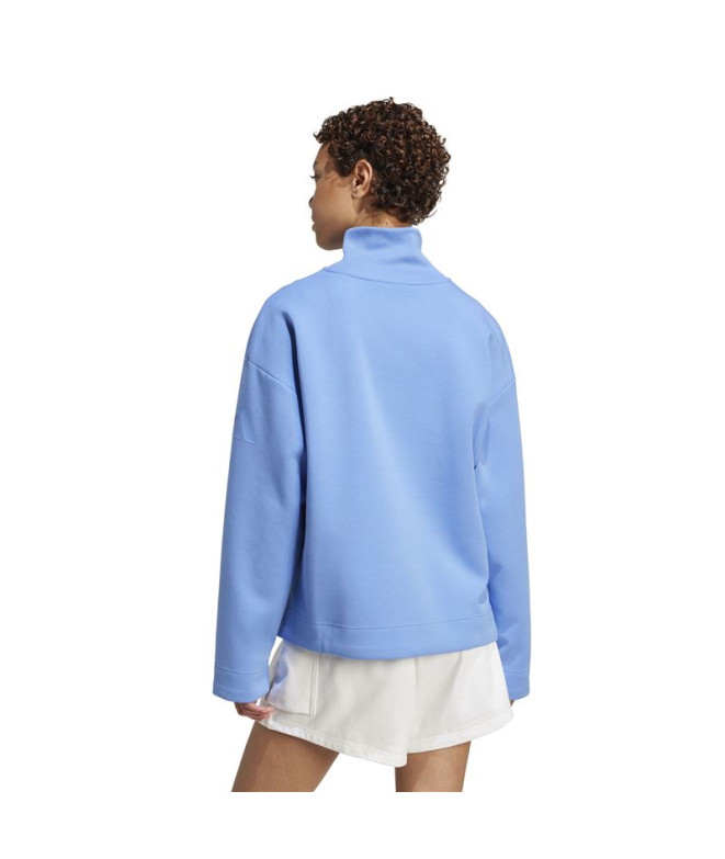 Moletom adidas All Szn SL Qz Mulher Azul
