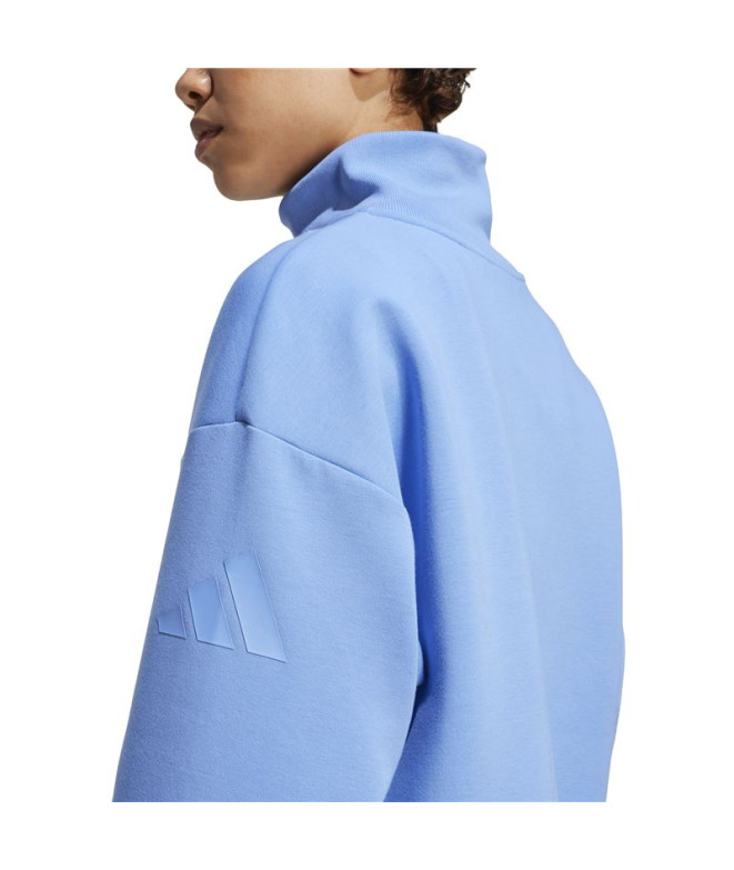 Moletom adidas All Szn SL Qz Mulher Azul