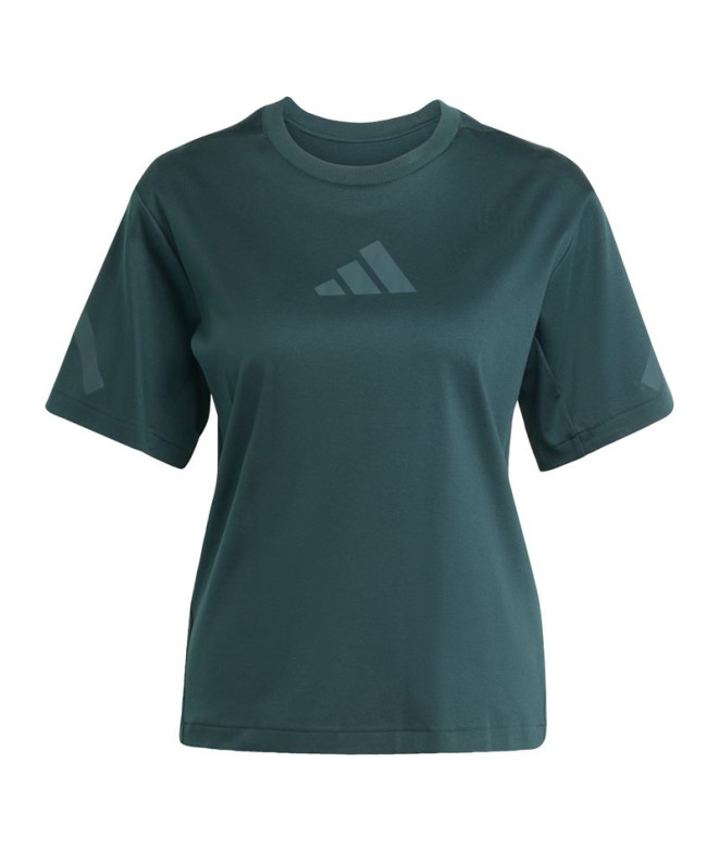 Camiseta adidas Z.N.E. Tee Mulher Branco