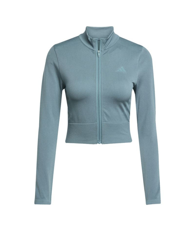Sudadera de Fitness adidas We Knit Mujer Azul