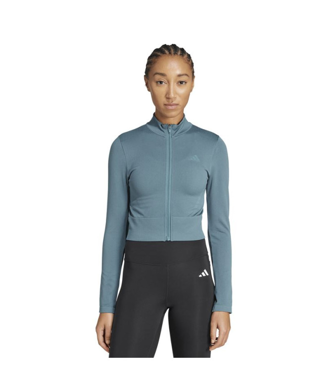 Sweat de Fitness adidas We Knit Femme Bleu
