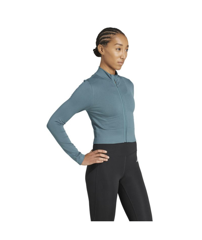 Sweat de Fitness adidas We Knit Femme Bleu