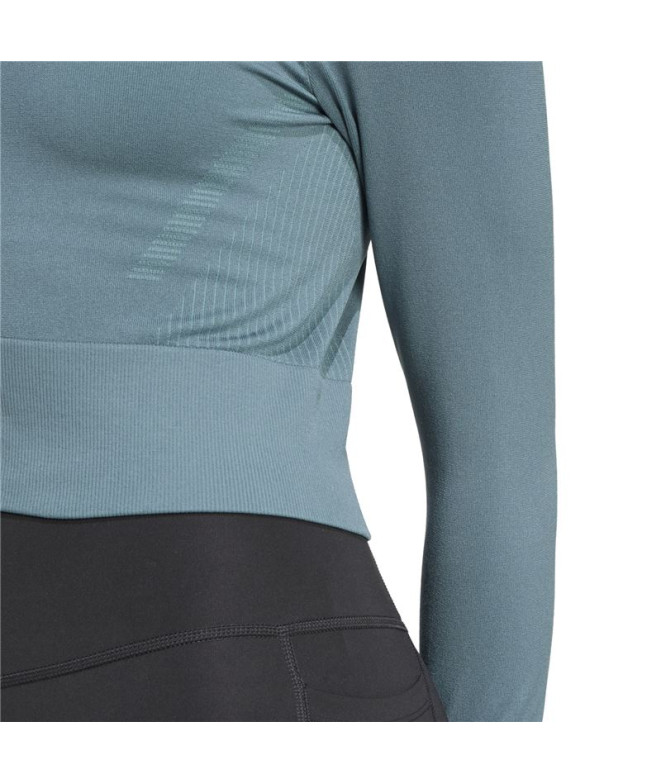 Sweat de Fitness adidas We Knit Femme Bleu