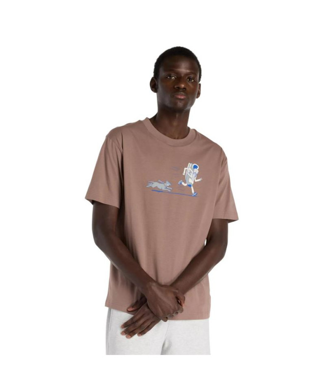 Camiseta New Balance Newbie Chase Brown Homem
