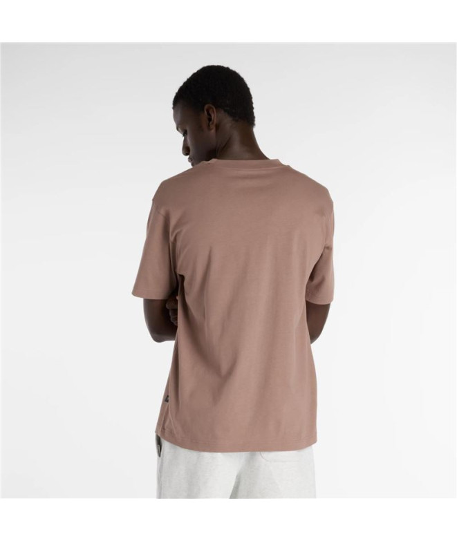 T-shirt New Balance Newbie Chase Brown Homme