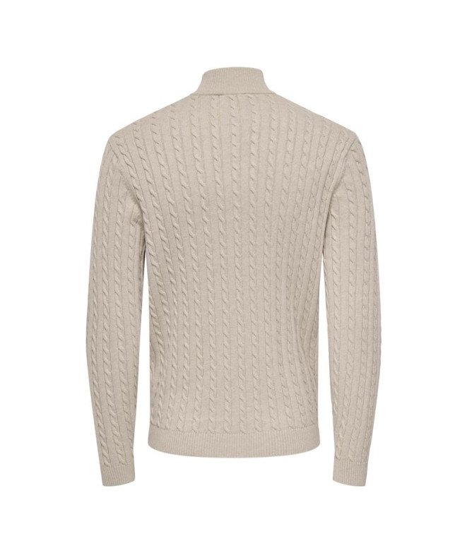 Sudadera Only & Sons Onsloui Reg 12 Cabel Half...