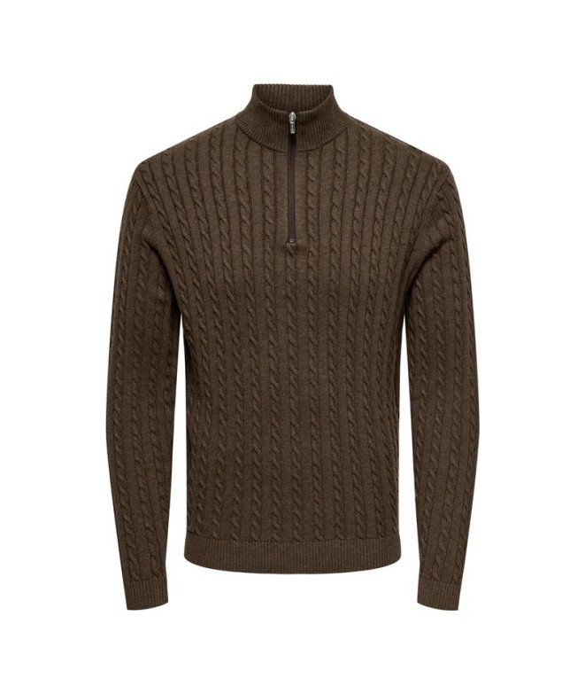 Sudadera Only & Sons Onsloui Reg 12 Cabel Half...