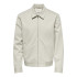 Camisa Only & Sons Onsjakes 0339 Reg Zip Stretch Overshirt Hombre Silver Lining