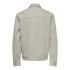 Camisa Only & Sons Onsjakes 0339 Reg Zip Stretch Overshirt Hombre Silver Lining