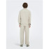 Camisa Only & Sons Onsjakes 0339 Reg Zip Stretch Overshirt Hombre Silver Lining