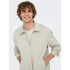 Camisa Only & Sons Onsjakes 0339 Reg Zip Stretch Overshirt Hombre Silver Lining