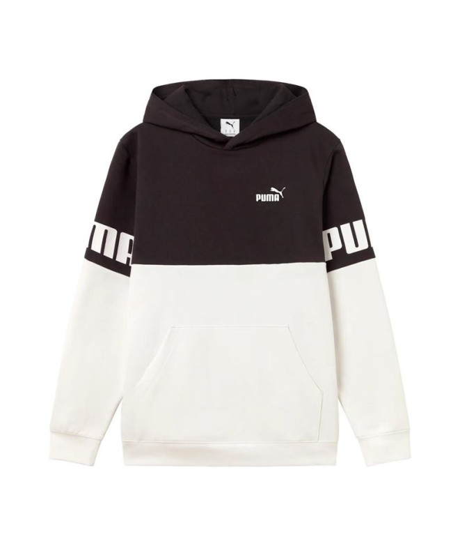 Sudadera Puma Power Colorbloc Hombre Blanco