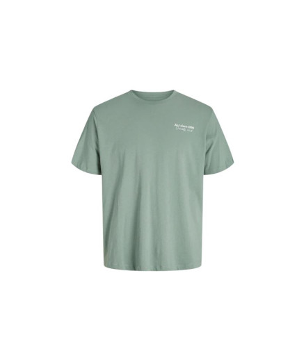 Camiseta Jack and Jones Jjninety Ss Crew Iceberg Green Homem