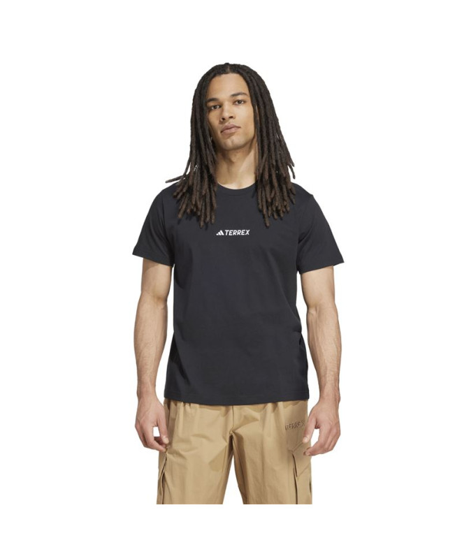 Camiseta de Montanha adidas U Aop Preto