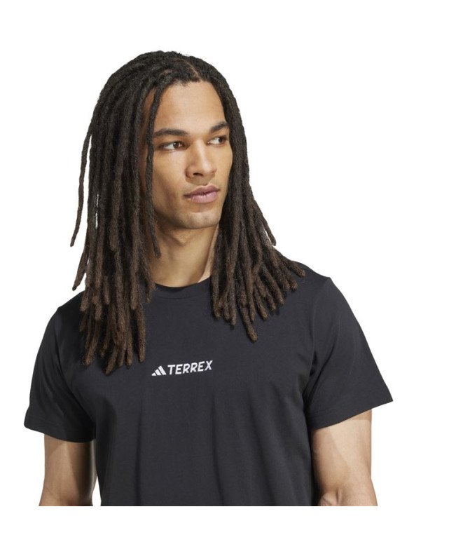 Camiseta de Montanha adidas U Aop Preto