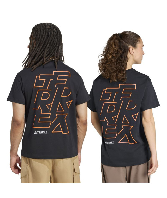 Camiseta de Montanha adidas U Aop Preto