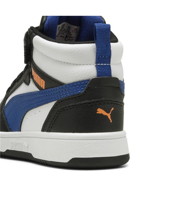 Chaussures Puma Rebound V6 Mid, Blanc-Cly, Enfant