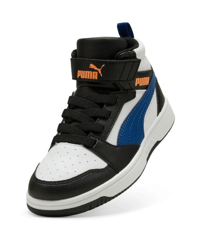 Chaussures Puma Rebound V6 Mid, Blanc-Cly, Enfant