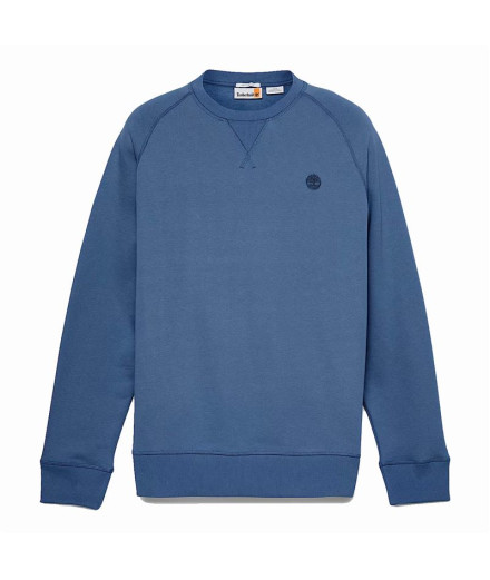 Sweat Timberland Exeter River Brushed Back Crew Homme Bleu Sweat Timberland Exeter River Brushed Back Crew Homme Bleu