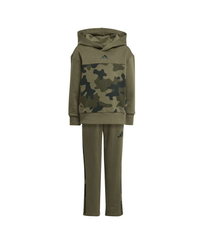Conjunto adidas Lk Camo Fl Set Infantil Verde...