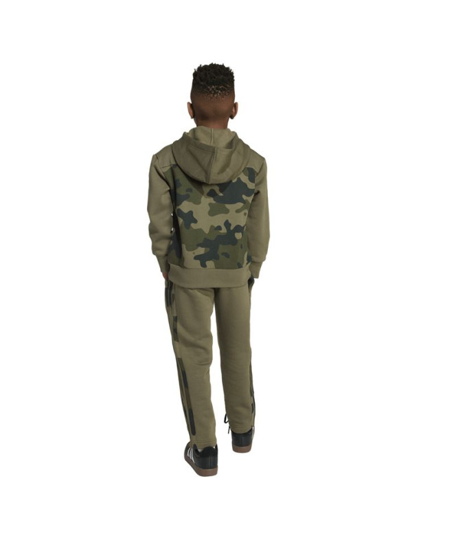 Conjunto adidas Lk Camo Fl Set Infantil Verde...