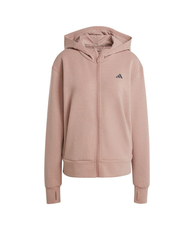 Moletom de Fitness adidas D4T Fz Hoodie Mulher...