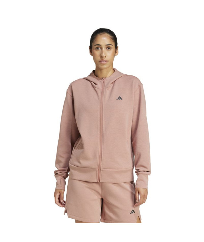 Moletom de Fitness adidas D4T Fz Hoodie Mulher...