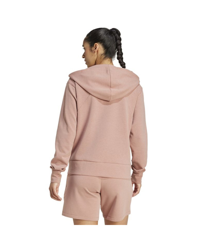 Sweat de Fitness adidas D4T Fz Hoodie Femme Rose