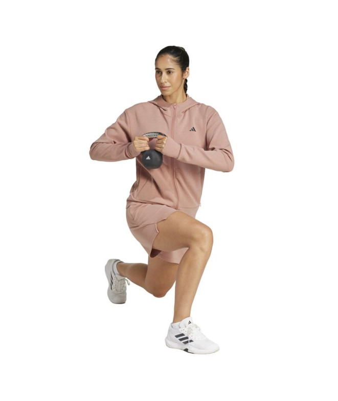 Moletom de Fitness adidas D4T Fz Hoodie Mulher...