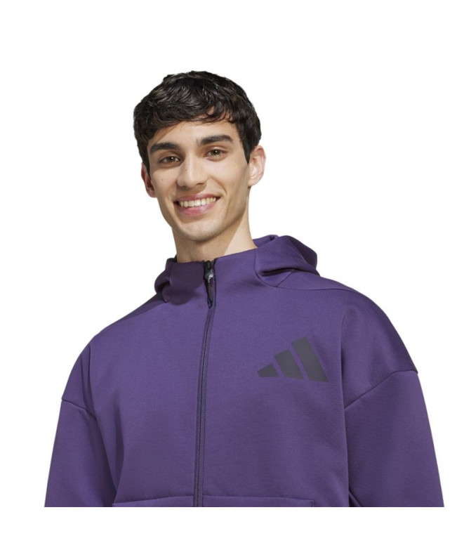 Sweat adidas Z.N.E. Fz Homme Noir