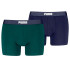 Slip Puma Hommes Boxers à Taille en Maille 2P Homme Vert/Bleu Royal