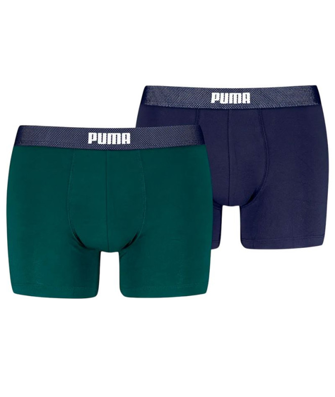 Slip Puma Hommes Boxers à Taille en Maille 2P...