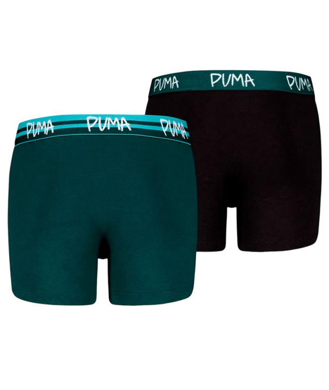 Slip Puma Garçons Script Logo Boxers 2P Enfant...