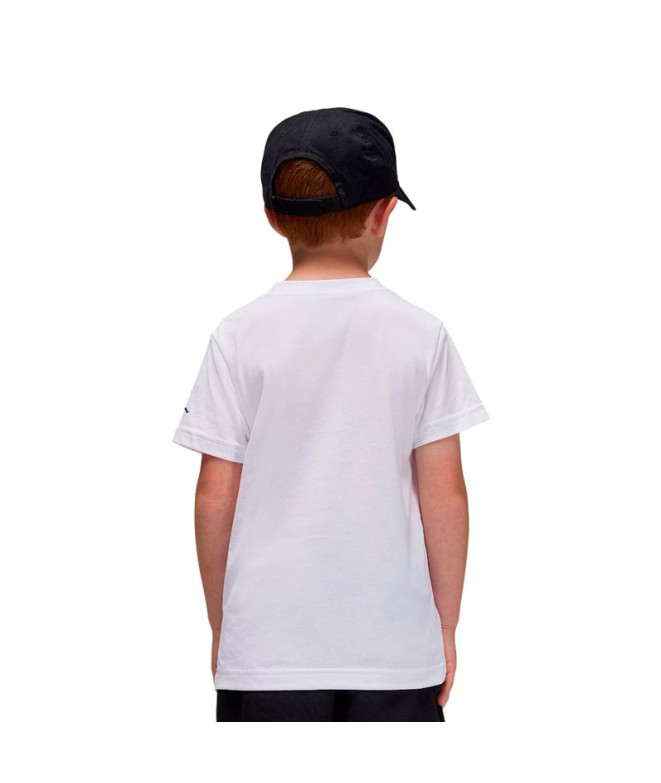 T-shirt Jordan Mj Wordmark Emb Crew Enfant Blanc