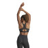 Sujetador Deportivo de Fitness adidas Pwrct Ms Zip Mujer Negro