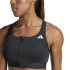 Sutiã esportivo de Fitness adidas Pwrct Ms Zip Mulher Preto