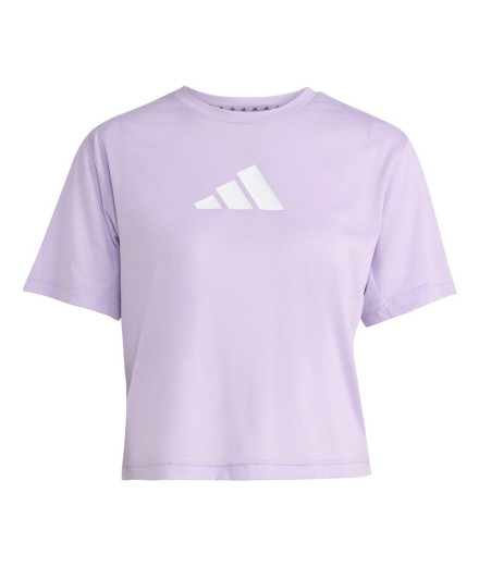 Camiseta de Fitness adidas We Bl Tee Mulher Lilás
