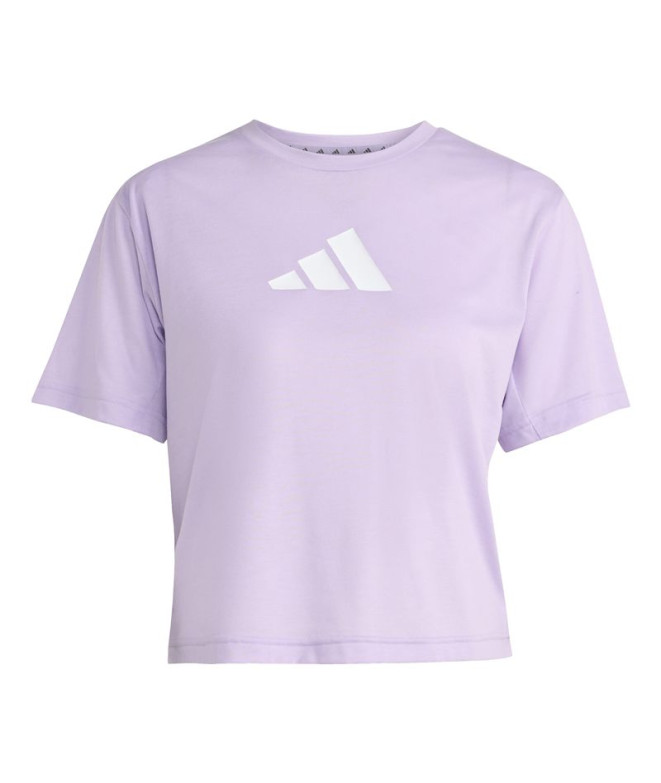 T-shirt de Fitness adidas We Bl Tee Femme Lilas