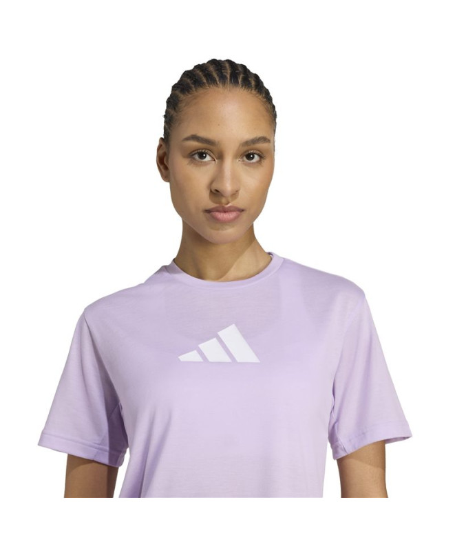 Camiseta de Fitness adidas We Bl Tee Mujer Lila
