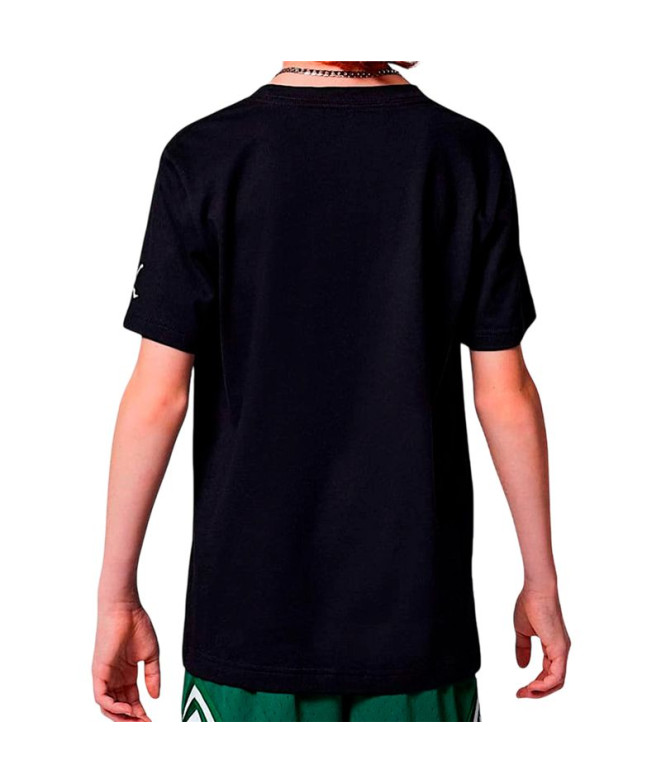 T-shirt Jordan Mj Wordmark Emb Crew Enfant Noir