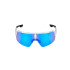 Lunettes de soleil de cyclisme Spiuk Dabbel Lentille Miroir Bleu Transparent