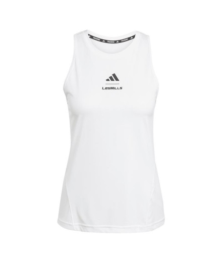 Camiseta de Fitness adidas Lm G Tk Mulher Branco